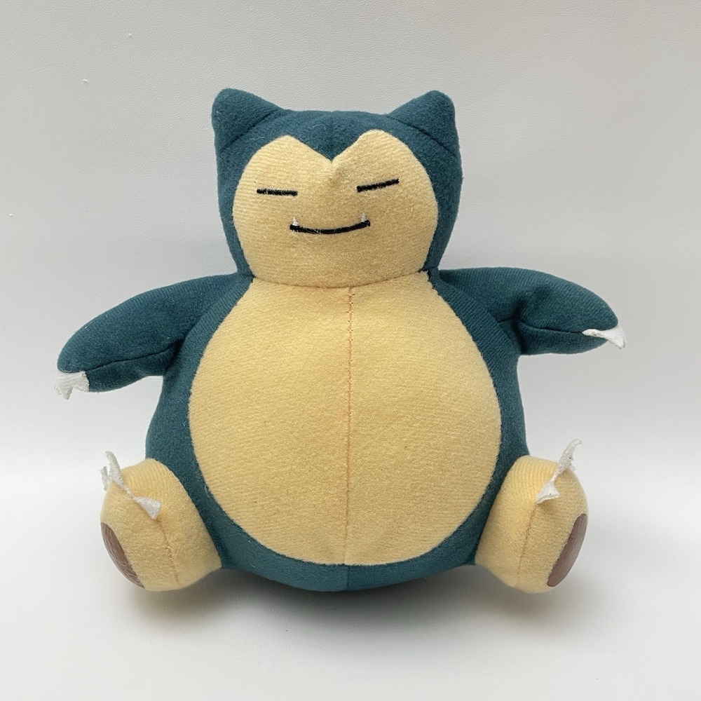 Pokemon Green Snorlax Plush Stuffed‎ Animal Toy 6" Toy Factory Nintendo 2021